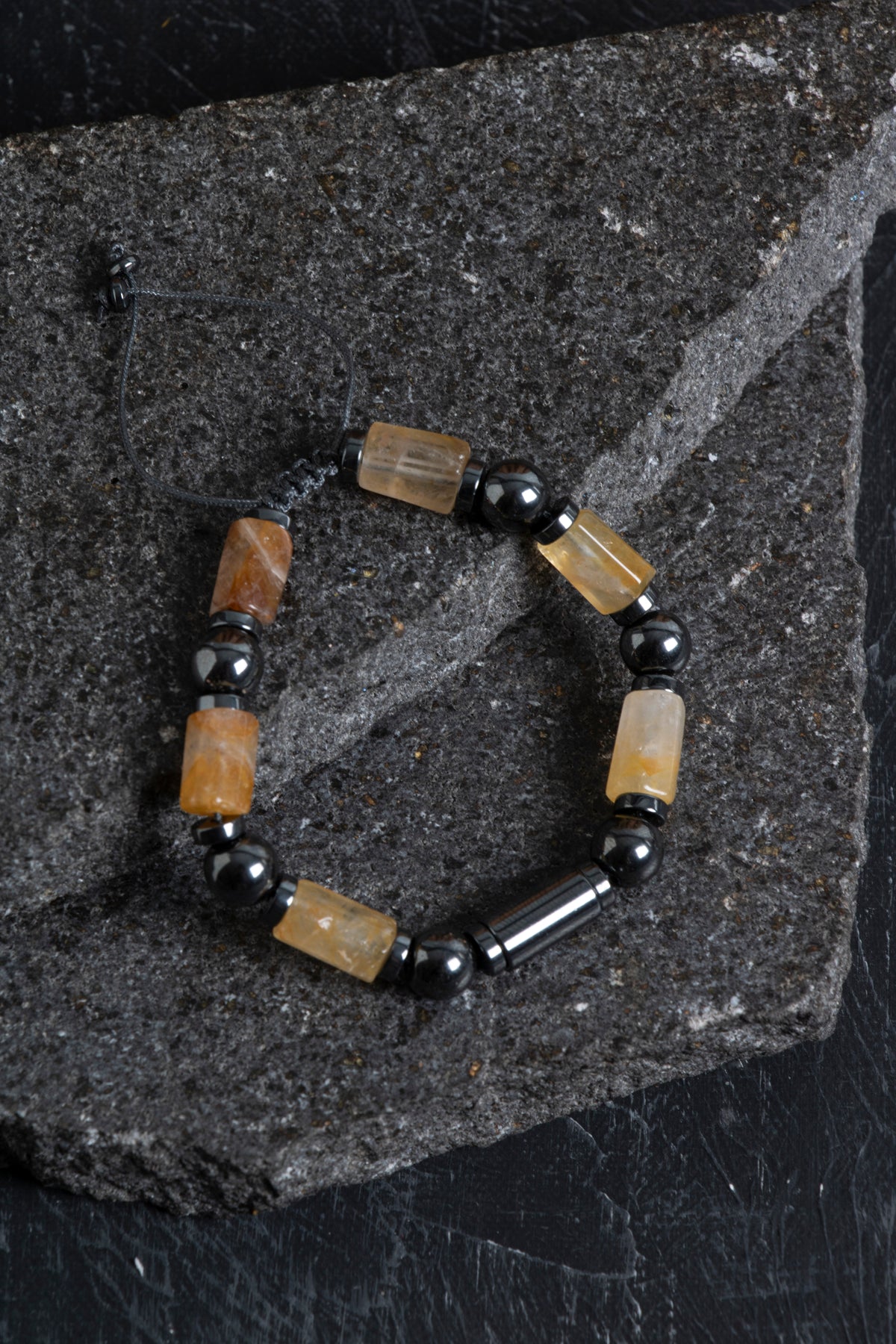 Sertifikalı Akik ve Hematit Doğaltaş Bileklik