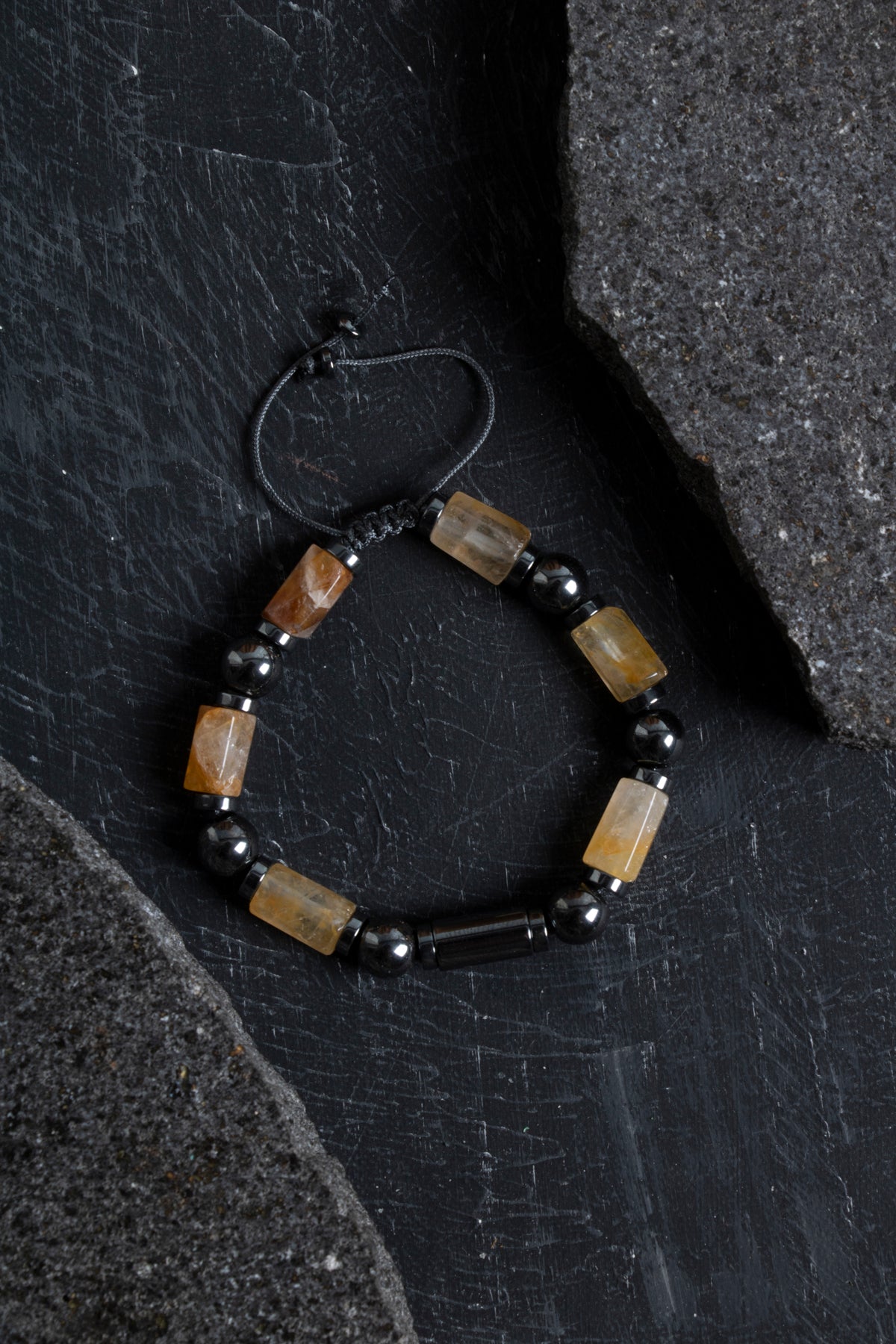 Sertifikalı Akik ve Hematit Doğaltaş Bileklik