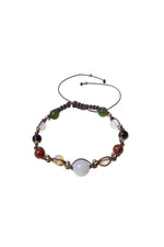 Sertifikalı Doğal Taş Makrome Bileklik-Akrep Burcu