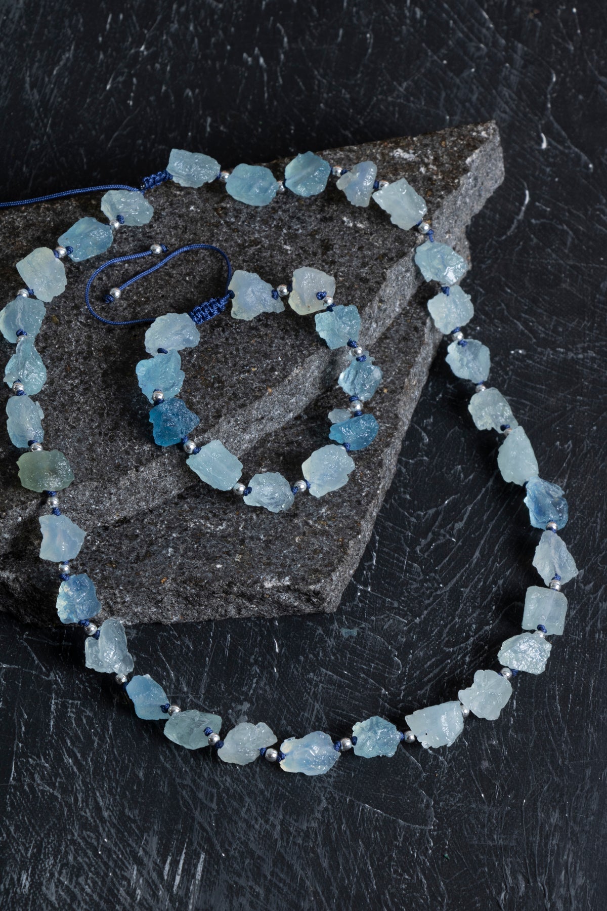 Sertifikalı Akuamarin Doğal Taş Set