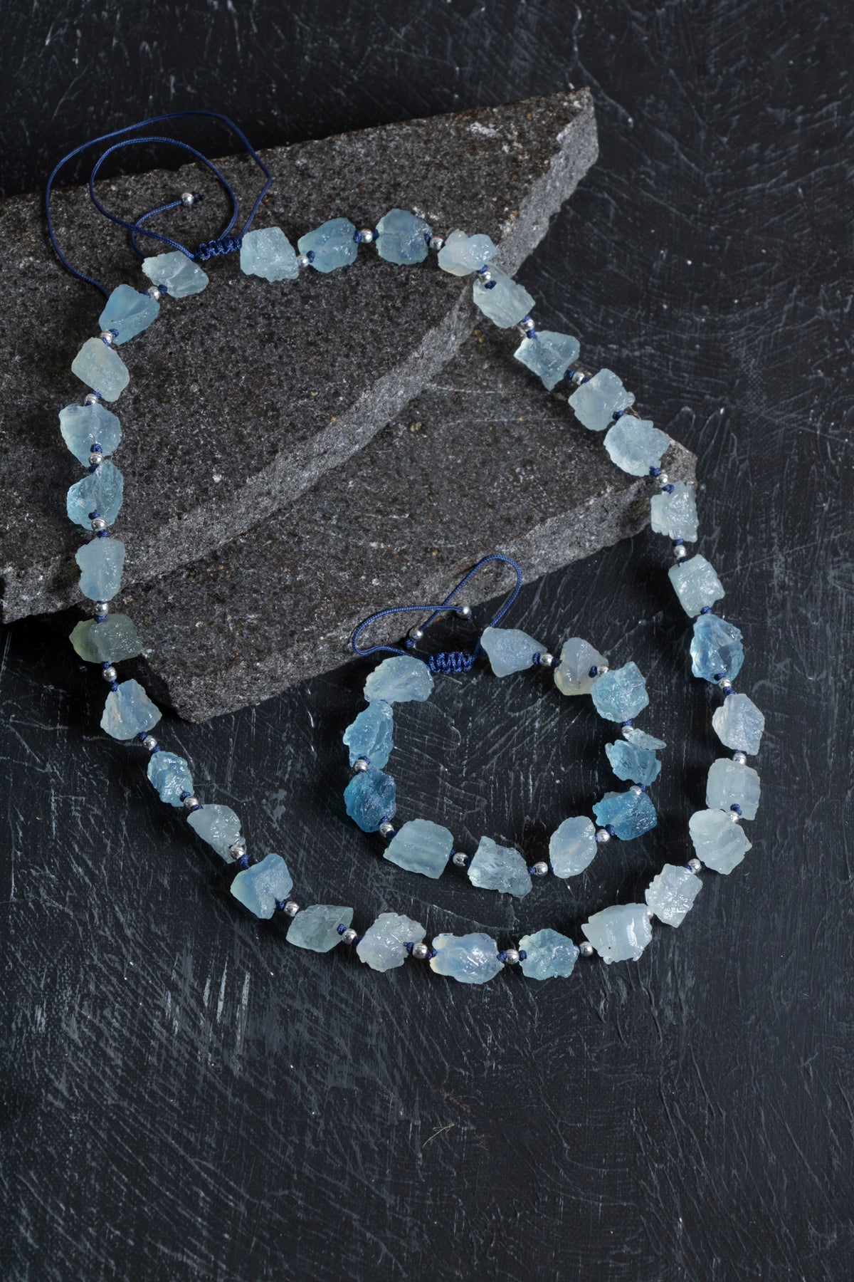 Sertifikalı Akuamarin Doğal Taş Set