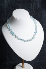 Sertifikalı Akuamarin Naturel Doğal Taş Makrome Kolye