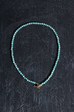 Sertifikalı Amazonit  Fasetli Altın Kaplama Doğal Taş Set