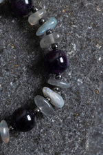 Sertifikalı Ametist, Labradorit Hematit Doğal Taş Bileklik