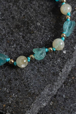 Sertifikalı Apatit, Sitrin Naturel Doğal Taş Makrome Bileklik