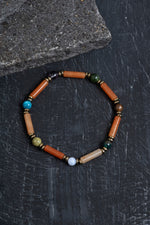 Sertifikalı Apatit, Turmalin ve Aventurin Doğal Taş Bileklik