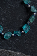 Sertifikalı Apatit ve Hematit Doğal Taş Makrome Bileklik