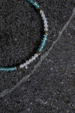 Sertifikalı Apatit ve Pembe Kuvars Doğaltaş Bileklik