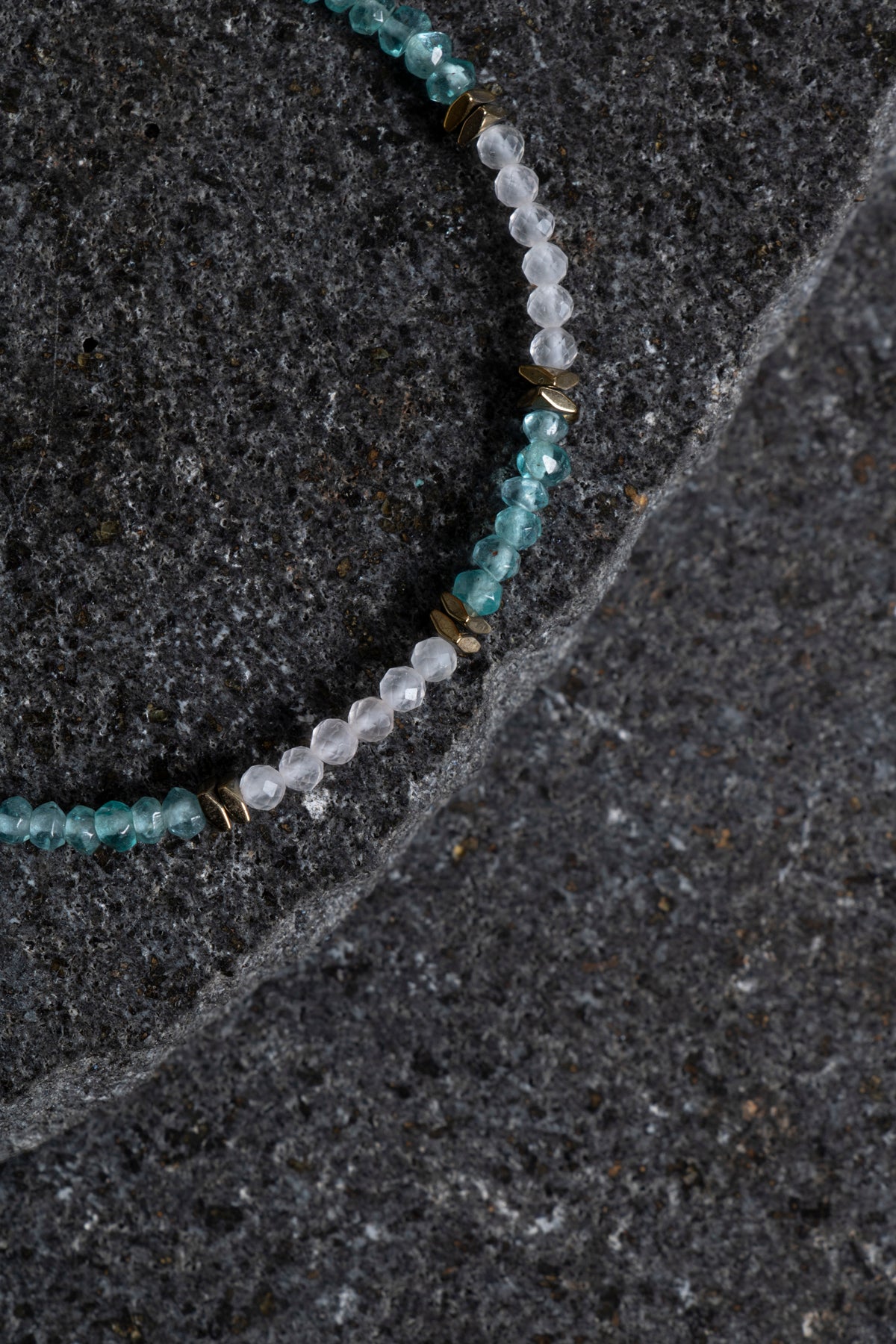 Sertifikalı Apatit ve Pembe Kuvars Doğaltaş Bileklik