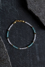 Sertifikalı Apatit ve Pembe Kuvars Doğaltaş Bileklik