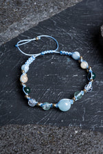 Sertifikalı Balık Burcu Doğal Taş Makrome Bileklik 