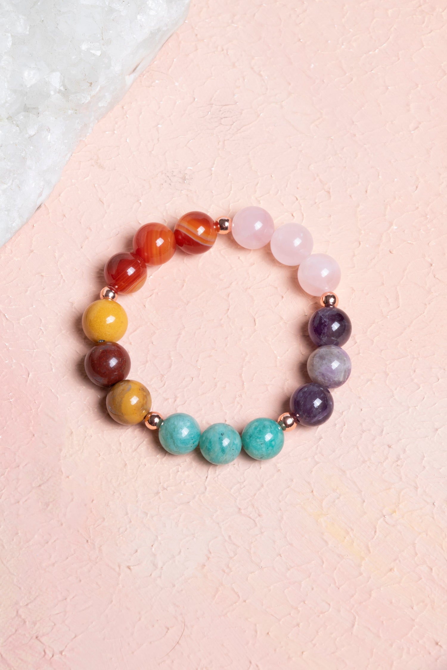 Sertifikalı  Doğal Taş Bileklik -Başak Burcu