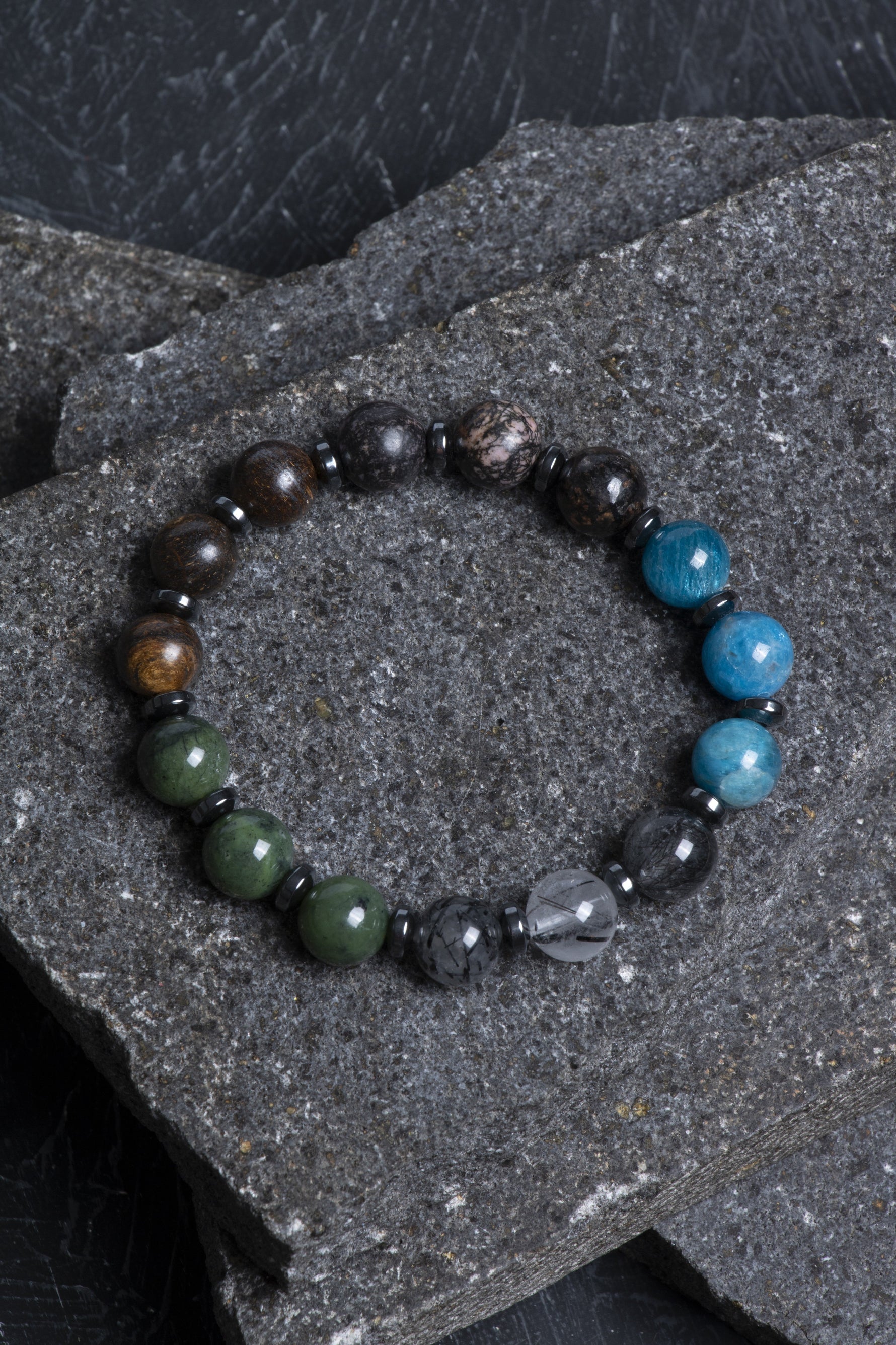 Sertifikalı Doğal Taş Bileklik/Boğa Burcu