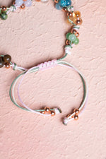 Sertifikalı Doğal Taş Makrome Bileklik-Boğa Burcu