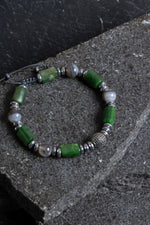 Sertifikalı Bostwana, Akik Gümüş Aparat Makrome Doğal Taş Bileklik