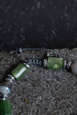 Sertifikalı Bostwana, Akik Gümüş Aparat Makrome Doğal Taş Bileklik