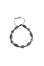 Sertifikalı Bostwana, Akik Gümüş Aparat Makrome Doğal Taş Bileklik