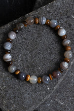 Sertifikalı Bostwana Akik, Kaplan Gözü Doğal Taş Bileklik