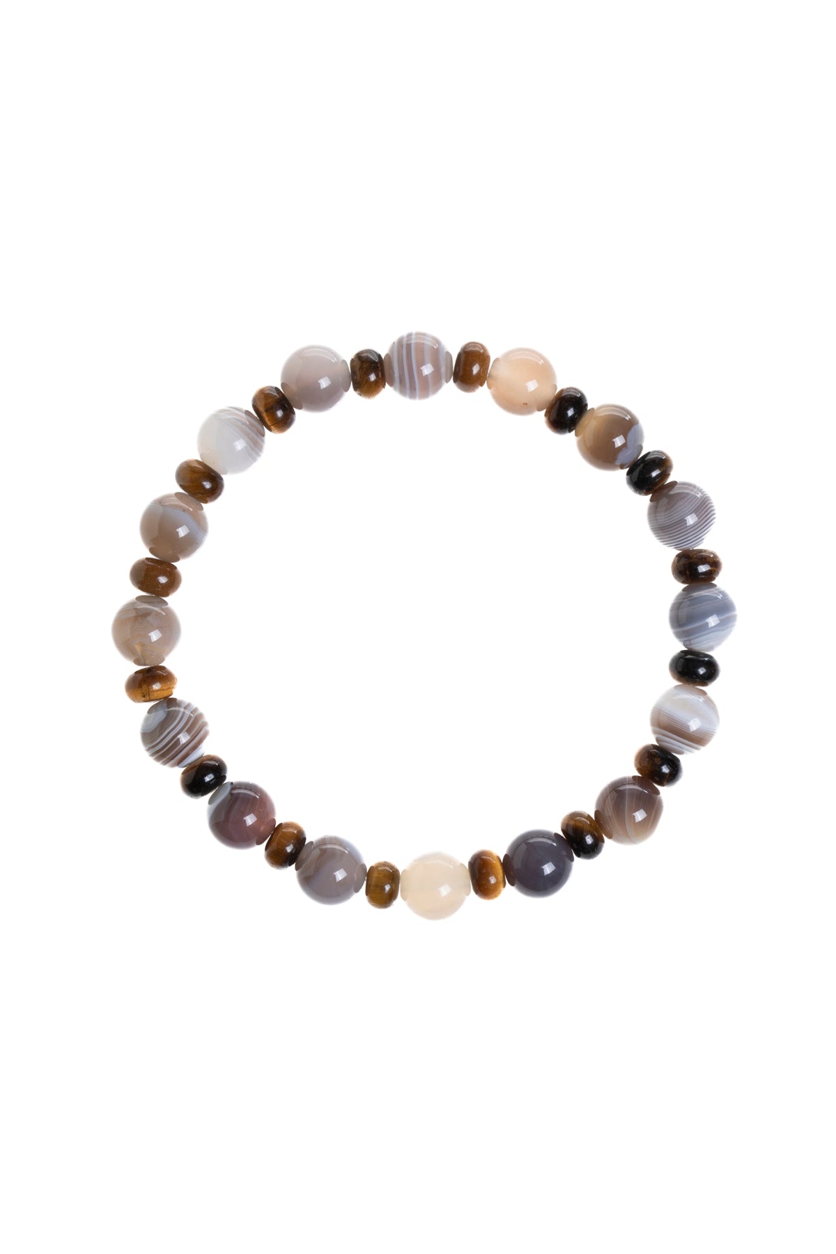 Sertifikalı Bostwana Akik, Kaplan Gözü Doğal Taş Bileklik