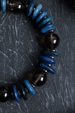 Sertifikalı Dumanlı Kuvars, Kyanit, Hematit Doğal Taş Bileklik