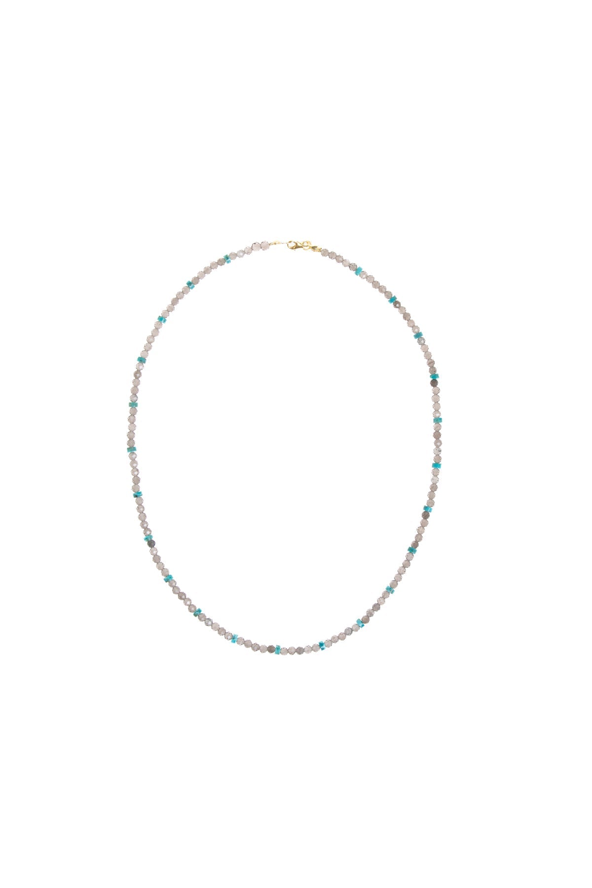 Sertifikalı Dumanlı Kuvars, Turkuaz Doğal Taş Kolye