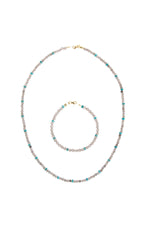 Sertifikalı Dumanlı Kuvars, Turkuaz Doğal Taş Set