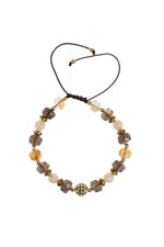 Sertifikalı Dumanlı Kuvars Sitrin Hematit Doğaltaş Bileklik