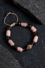 Sertifikalı Dumanlı Kuvars ve Opal Doğal Taş Bileklik