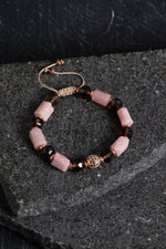 Sertifikalı Dumanlı Kuvars ve Opal Doğal Taş Bileklik