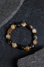 Sertifikalı Göz Akik ve Sitrin Doğal Taş Bileklik