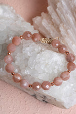 Sertifikalı Güneş Taşı, Hematit Doğal Taş Makrome Bileklik 