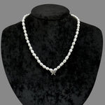 Sertifikalı Hakiki Orijinal İnci Doğal Taş Gümüş Aparatlı (Yıldız Aparatlı) Kolye