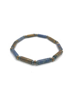 Sertifikalı Hakiki Orijinal Kaplan Gözü - Sodalit - Hematit Doğal Taş Misinalı Bileklik