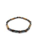 Sertifikalı Kaplan Gözü-Dumanlı Kuvars-Hematit Doğal Taş Bileklik