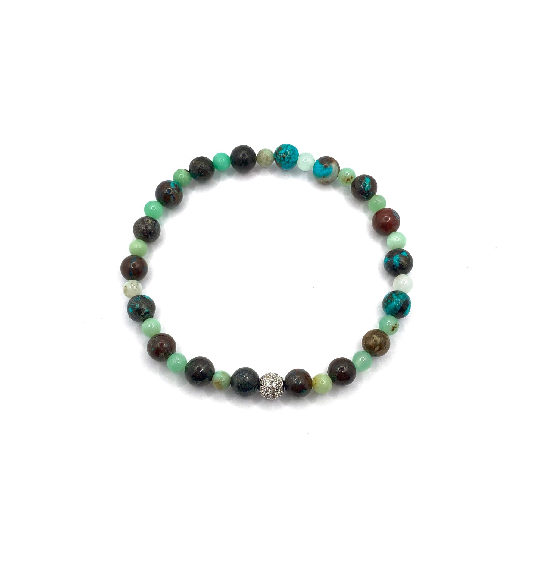 Sertifikalı Hakiki Krizokol Krizopras Doğal Taş Misinalı Bileklik