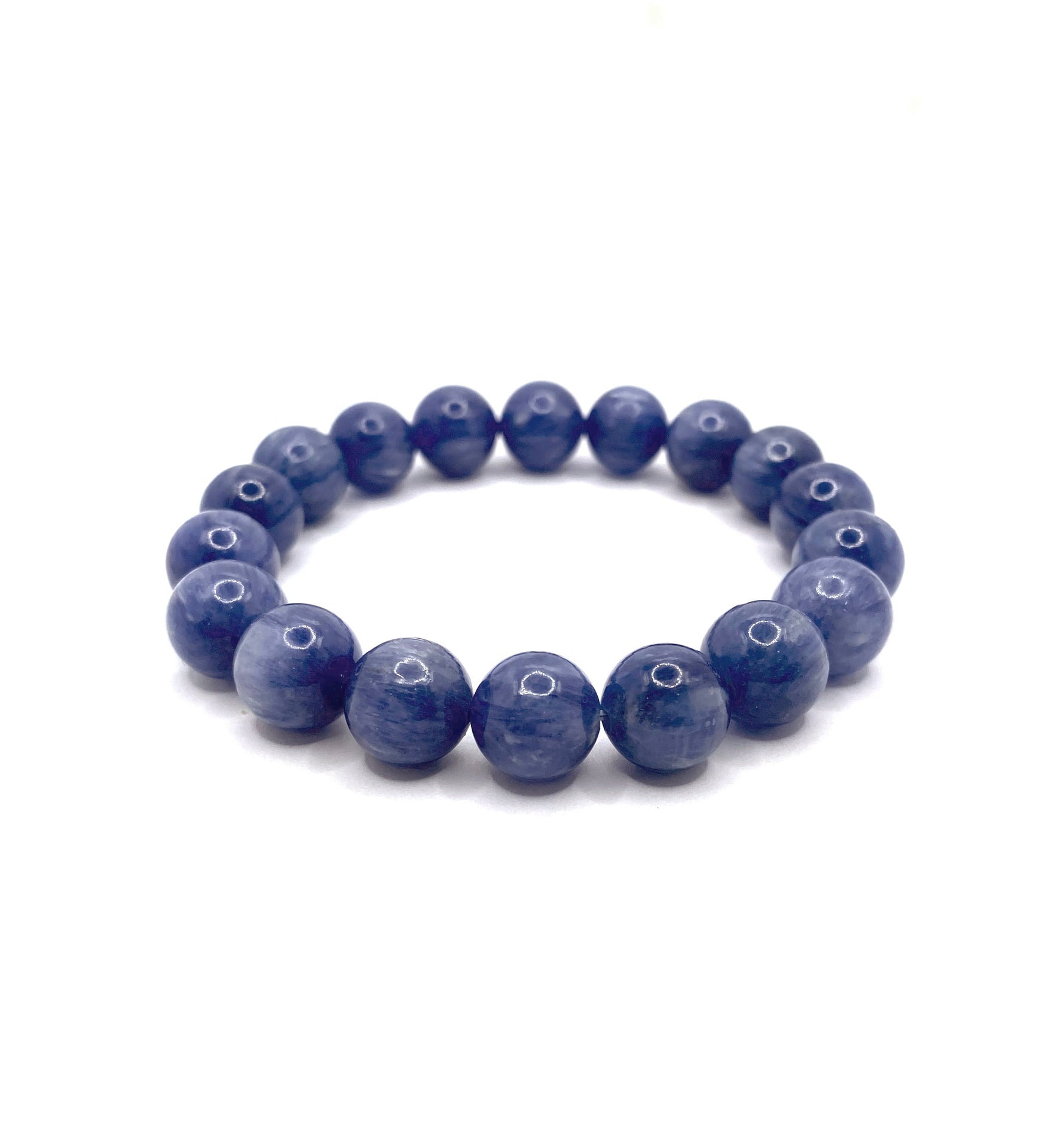 Sertifikalı Hakiki Kyanit (kiyanit) Doğal Taş Bileklik 1.Kalite 