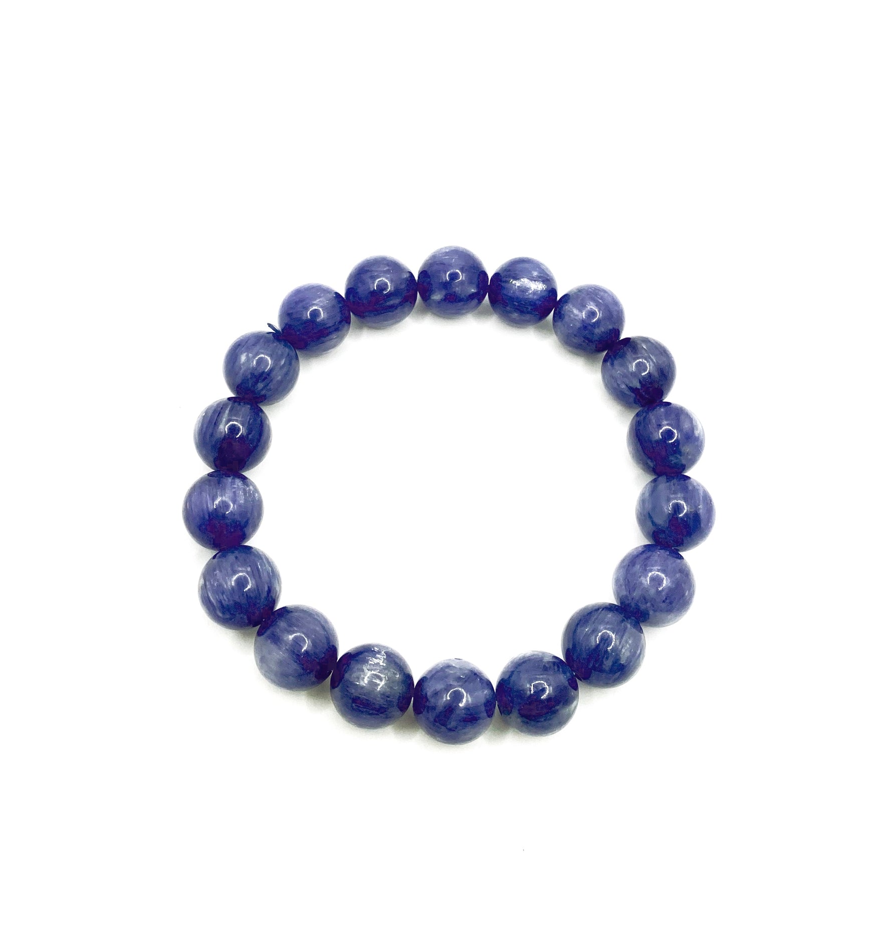 Sertifikalı Hakiki Kyanit (kiyanit) Doğal Taş Bileklik 1.Kalite 