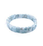 Sertifikalı Hakiki Larimar Doğal Taş Roleks Bileklik 1.Kalite