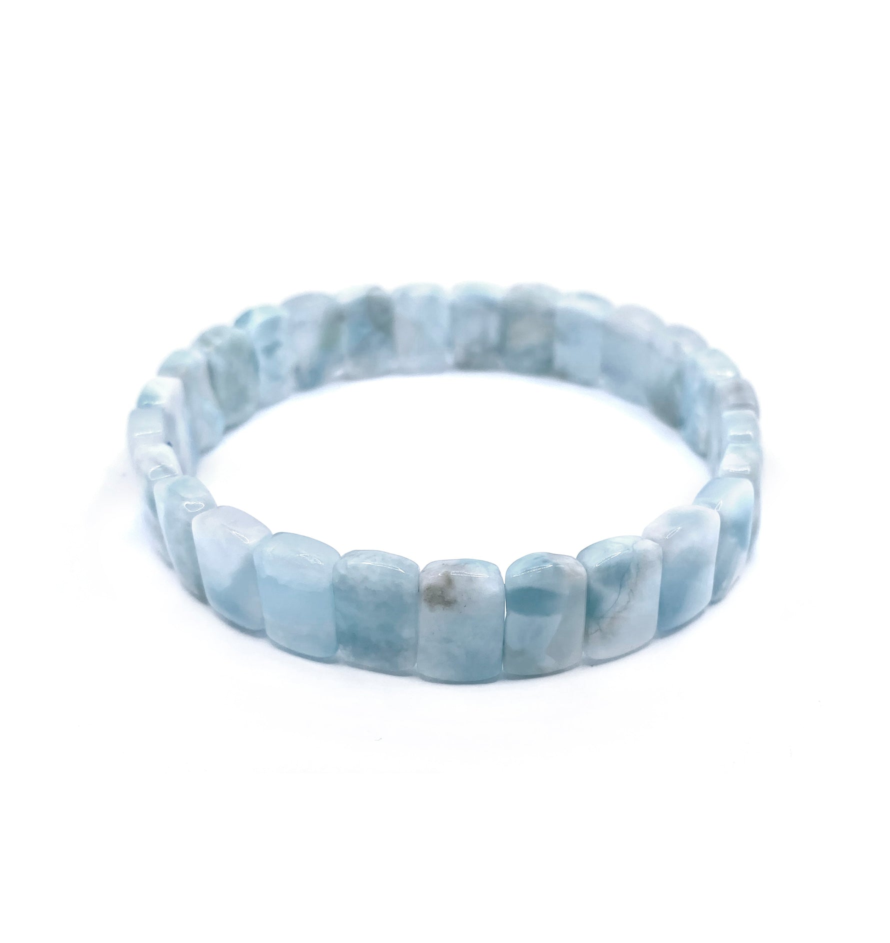 Sertifikalı Hakiki Larimar Doğal Taş Roleks Bileklik 1.Kalite