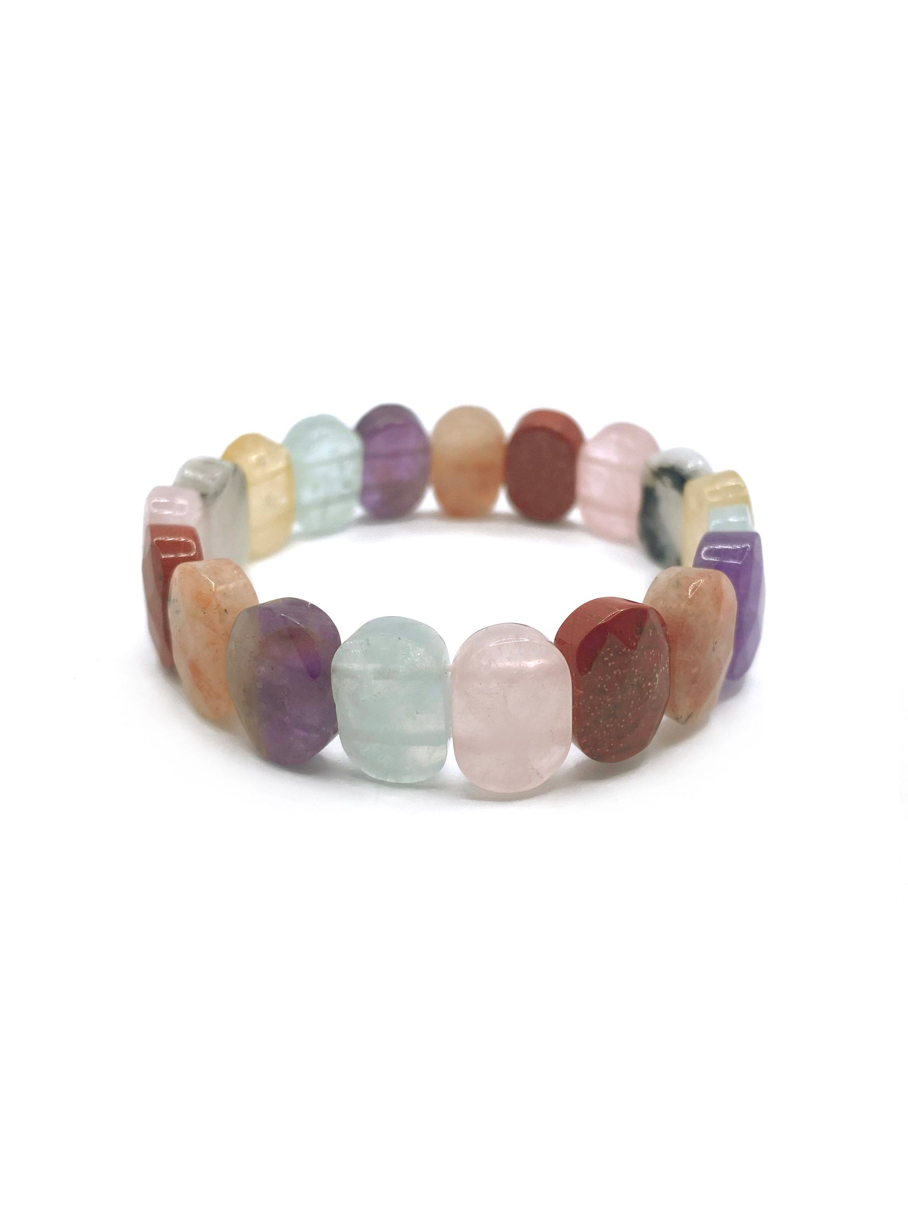 Sertifikalı Hakiki Orijinal Pembe Kuvars Ametist Sitrin Akuamarin Jasper Güneş Taşı Ay Taşı Doğal Taş Rolex Misinalı Bileklik