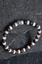 Sertifikalı Havlit, Bronzit Zirkon Aparat Doğal Taş Bileklik