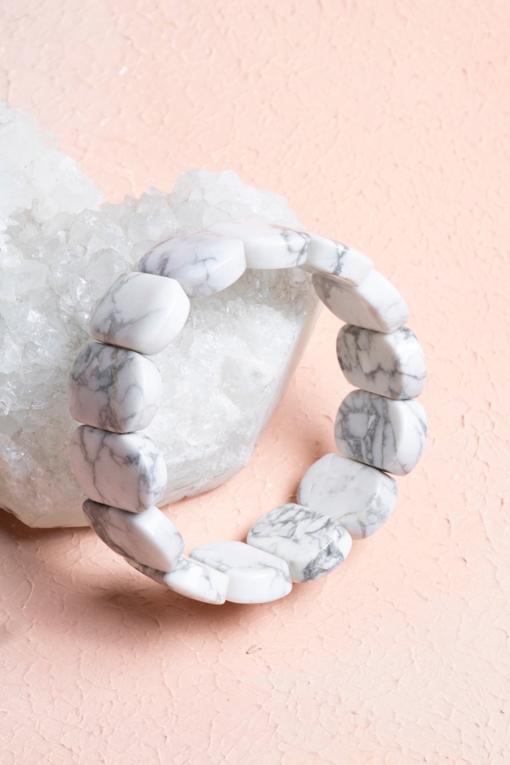 Sertifikalı Havlit  Geniş Kesim Doğal Taş Bileklik