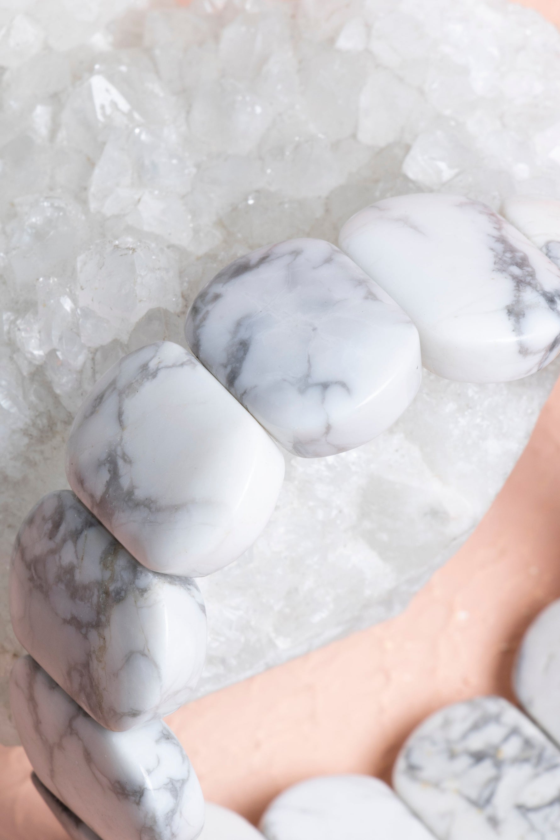 Sertifikalı Havlit  Geniş Kesim Doğal Taş Bileklik