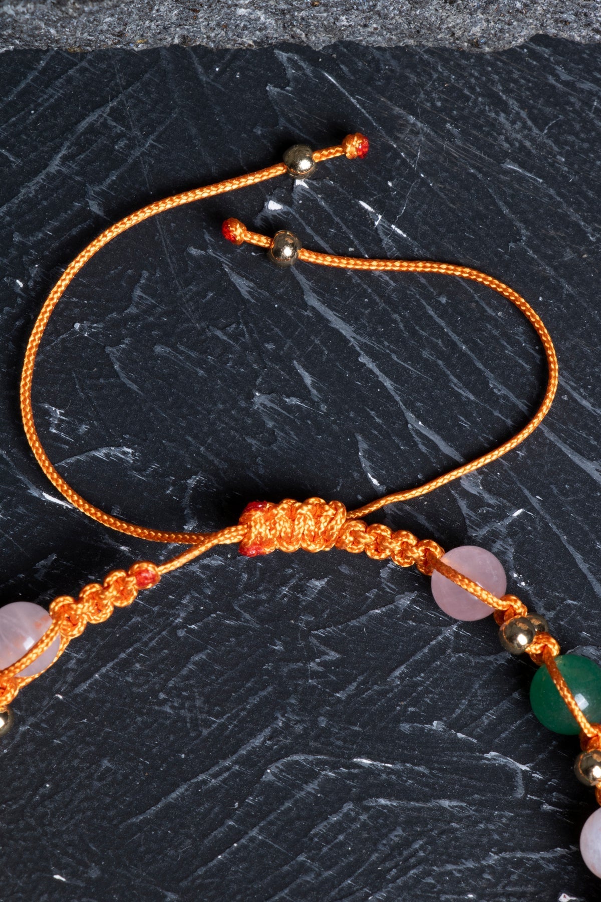 Sertifikalı  Doğal Taş Makrome Bileklik -İkizler Burcu