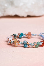 Sertifikalı İkizler Burcu Doğal Taş Makrome Bileklik