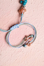 Sertifikalı İkizler Burcu Doğal Taş Makrome Bileklik