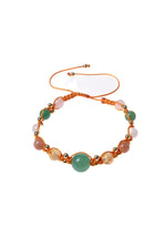 Sertifikalı  Doğal Taş Makrome Bileklik -İkizler Burcu