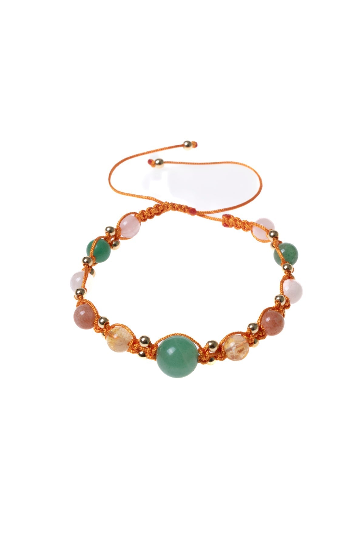 Sertifikalı  Doğal Taş Makrome Bileklik -İkizler Burcu