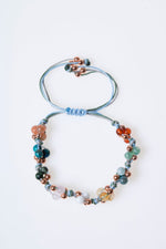 Sertifikalı İkizler Burcu Doğal Taş Makrome Bileklik