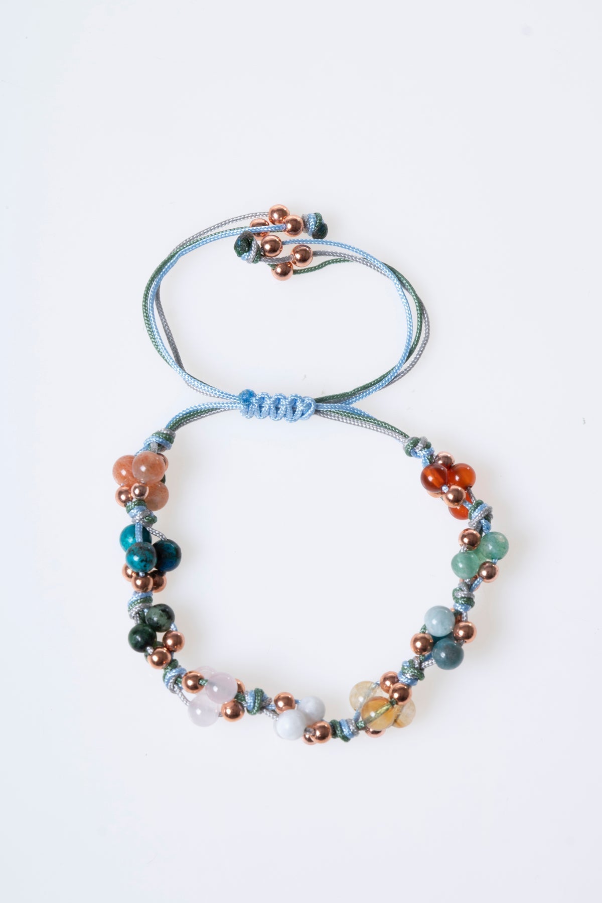 Sertifikalı İkizler Burcu Doğal Taş Makrome Bileklik